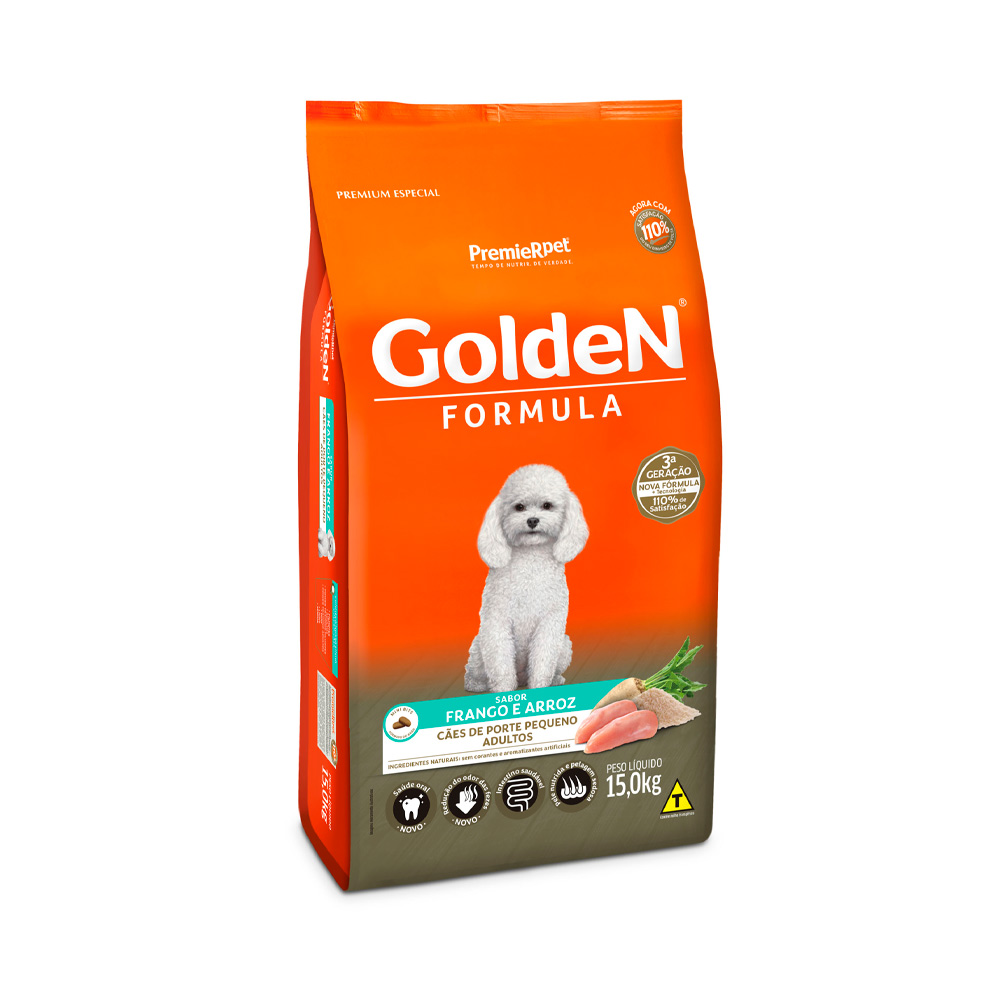 GD For Caes adultos Porte pequeno Frango e Arroz 15kg 