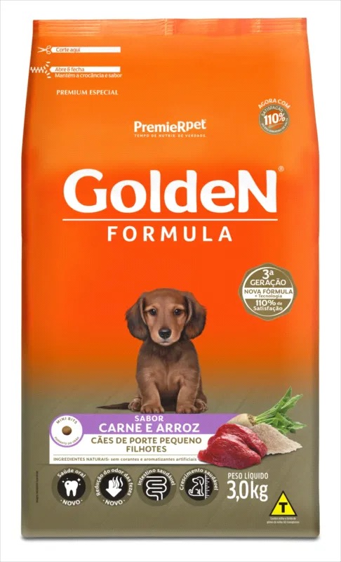  GD For Caes Filhote Carne e Arroz 3KG 