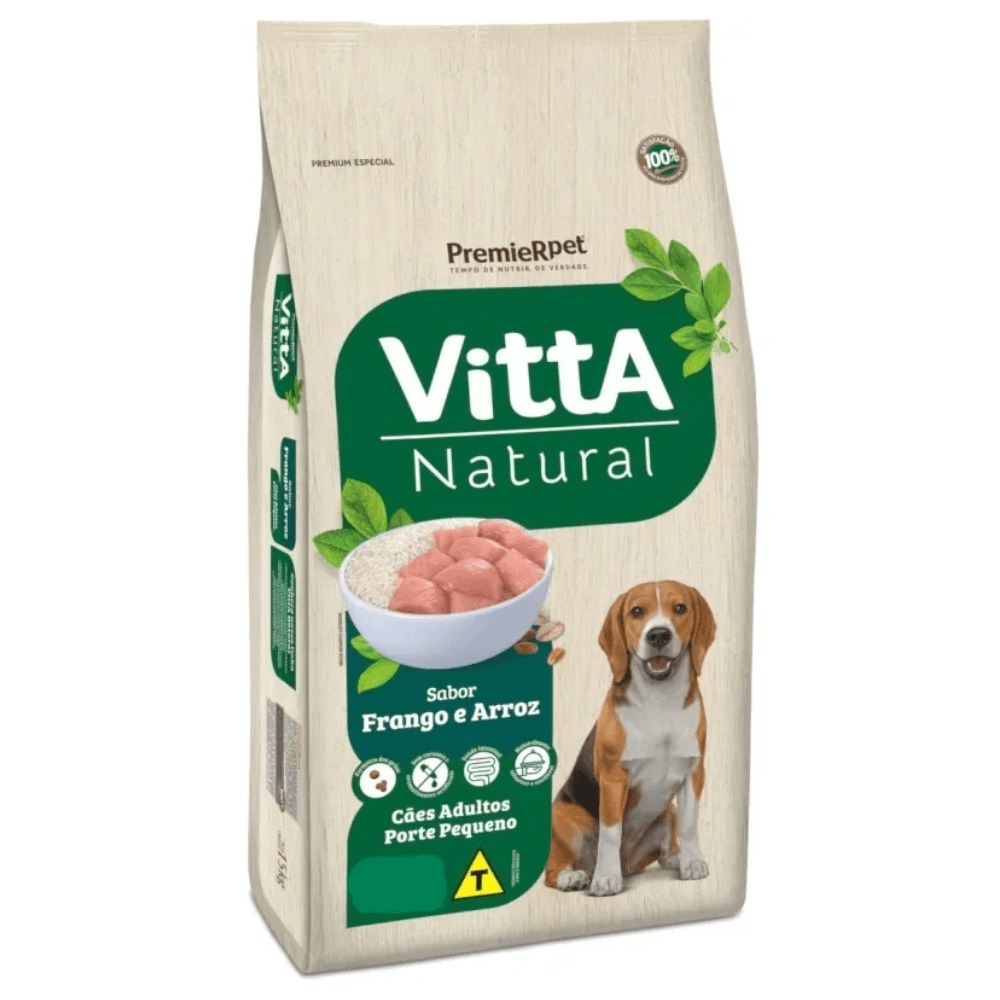 Vitta Natural caes porte pequeno frango 3kg 