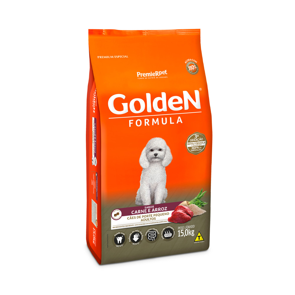 GoldeN Formula  sabor carne e arroz 15kg