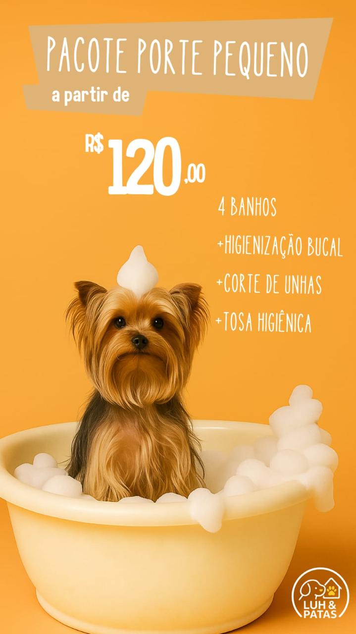 Pacote de Banho Porte Pequeno