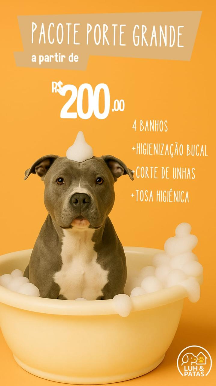 Pacote de Banho Porte Grande